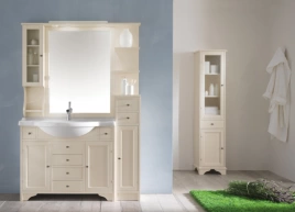 EBAN Giada NEW Тумба левая (SX) без ручек 26x31xh107 см, цвет bianco decape (FKMGD---SB newx3)