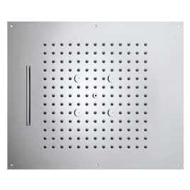 BOSSINI DREAM/3 Верхний душ 570 x 470 mm, 3 режима (дождь, каскад, туман), цвет: сатинированная нержавеющая сталь (H38930.075)