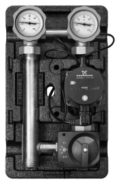 Насосная группа Meibes MK 1 электронный термостат 20-80С с насосом Grundfos UPS 25-60 ME 45 890.5 RU