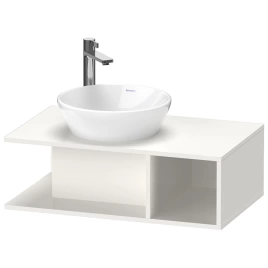 Duravit D-Neo Тумбочка подвесная компакт, 260x800x480 мм, 1 открытое отделение на правой стороне, цвет: белый высокоглянцевый (DE491802222)