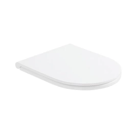 GLOBO Forty3 Сиденье быстросъемное для унитаза FOS04/FOS06/FO003, duroplast, цвет белый/хром, микролифт (FOR22BI/cr)