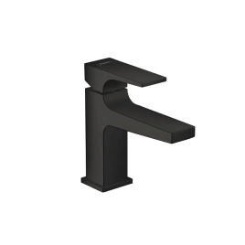 Hansgrohe Metropol Смеситель для раковины 100, на 1 отв, с донным клапаном, излив 127мм, цвет: черный матовый (32500670)