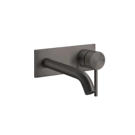 GESSI 316 Встраиваемый смеситель с изливом 147мм (внешние части), цвет: brushed black metal pvd (54088#707)