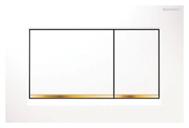 Кнопка смыва Geberit Sigma 30 115.883.KK.1 белый / золото