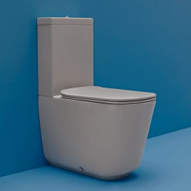 KERASAN Tribeca бачок для унитаза моноблока (без механизма слива), цвет Grigio matt (378159 Grigio matt)