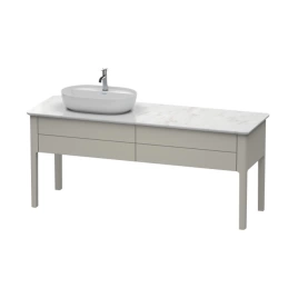 Duravit Luv База напольная, 743x1788x570, 2 выдв.ящика, раковина слева, цвет серо-коричневый шелковисто-матовый (LU9563L6060)