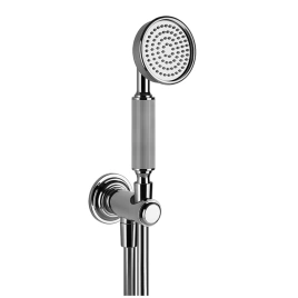 GESSI VENTI20 Комплект для душа с ручным душем, шлангом 1500 мм, держателем с подводом воды, цвет хром (65123#031)