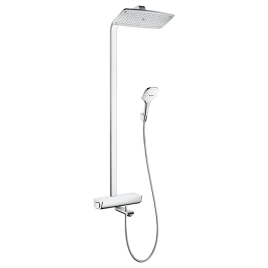 HG Raindance Select 360 Showerpipe Душевая система, диаметр 360 мм, термостат, лейка, Цвет: хром/белый. (27113400)