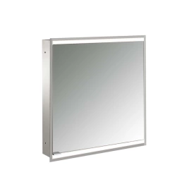 Emco Prime Зеркальный шкаф с подсветкой LED2 Facelift встраив. модель, 600 mm, 1-дверка, IP 20 петли справа, задняя панель цвет белый (9497 063 32)
