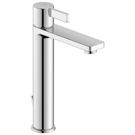 Duravit D-Neo Смеситель для раковины на 1 отв, с донным клапаном, h=270мм, излив 139мм цвет: хром (DE1030001010)