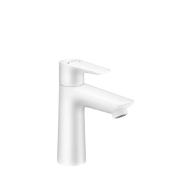 Hansgrohe Talis E Смеситель для раковины 110, на 1 отв, с донным клапаном, излив 112мм, цвет: белый матовый (71710700)