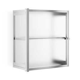 Decor Walther Glas S 2 Шкафчик подвесной 35x19x40см, стекло матовое, цвет: хром (602306)