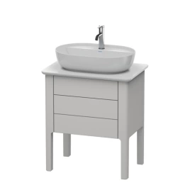 Duravit Luv База напольная, 743x688x450,1 выдв.ящик,1 выдв.ящик, цвет скандинавско белый шелковисто-матовый (LU956503939)