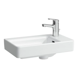 Laufen Pro S мини-раковина, полка справа, 480x280x85 мм, 1 отв для смесит, покрытие LCC, белый (8.1595.4.400.104.1)