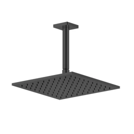 GESSI Rilievo Потолочная душевая головка на 1/2 250x250 мм, длина изгот. под заказ (105 - 1855 мм), цвет: nero XL (59159#299)