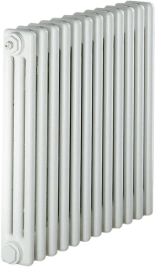 Трубчатый стальной радиатор Zehnder Charleston Z-3050/12 секций с боковым подключением N12 3/4 RAL 9016