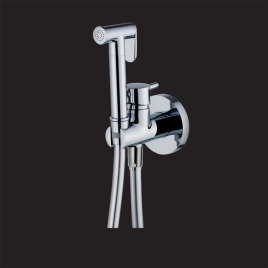 Huber Shower Гигиенический душ к-т со смесителем, шлангом 120 см, вывод с держателем, хром (ст.арт.TV00795521) (TV00795621)