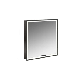 Emco Prime Зеркальный шкаф с подсветкой LED встраив. модель, 600 mm, 2-дверки, IP 20 с Lichtpaket, зеркальная задняя стенка, цвет черный (9497 133 71)