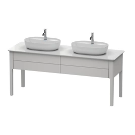 Duravit Luv База напольная для двух раковин 743x1788x570, 2 выдв.ящика, цвет скандинавско белый шелковисто-матовый (LU9562B3939)