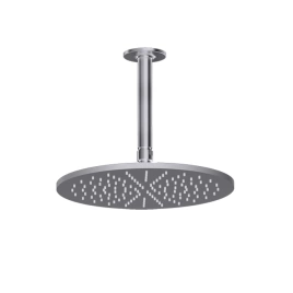 GESSI INCISO Потолочная душевая головка шарнирная на 1/2, 300мм, длина изготавливается под заказ (от 105 до 1855 мм), цвет: finox (58250#149)