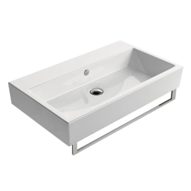 Раковина GSI Kube с переливом 80x47x16 с 1 отв под смесительитель под смесительитель цвет белый