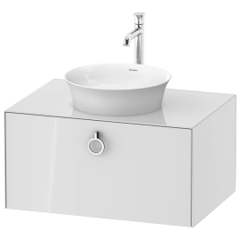 Duravit White Tulip Тумбочка подвесная, 408x800x550 мм, 2 ящика с ручкой, цвет: белый высокоглянцевый (WT498008585)