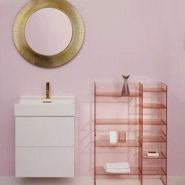 Laufen Kartell Стеллаж, 750х260х530мм, пластик, цвет: пудровый розовый (3.8933.1.093.000.1)