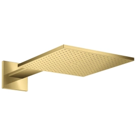 AX ShowerSolution Верхний душ, 300x300мм, 1jet, с держателем 450мм, настенный монтаж, цвет: Полированное золото (35314990)