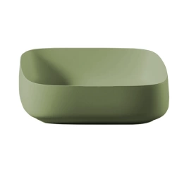 Artceram COGNAC Раковина 55x35 см, без отв., настольная Quadro, цвет: salvia (COL008 44 00)