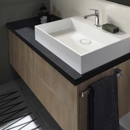 BURGBAD SYS30 Полка 300х150х25 мм, скрытое крепление, цвет Eiche Dekor Cashmere (WA0300 F2240)