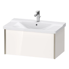 Duravit XViu Тумба подвесная 405x810x469мм, для раковин 233285, 233385, 233485, 1 ящик, цвет: белый глянцевый/champagne matt (XV40160B122)