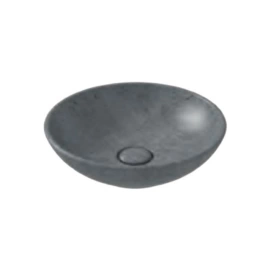 Globo Le Pietre Раковина накладная круглая 40xh14см, с донным клапаном, цвет Peperino grigio (LAT41.PG)