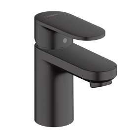 Hansgrohe Vernis Blend Смеситель для раковины 70 CoolStart, на 1 отв, с донным клапаном, излив 89мм, h71мм, цвет: матовый черный (71584670)