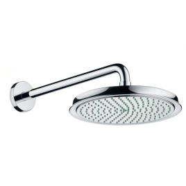 HG Raindance Classic Air Верхний душ 1jet (RainAir), d240мм, с настенным держателем 390 мм, шарнирное соединение, G1/2, цвет: хром (27424000)