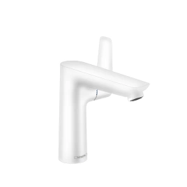 Hansgrohe Talis E Смеситель для раковины 150, на 1 отв, с донным клапаном, излив 141мм, цвет: белый матовый (71754700)