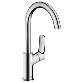 Hansgrohe Logis M31 Кухонный смеситель на 1 отв, однорычажный, поворотный излив 145мм, h255мм, 1jet, цвет: хром (71835000)