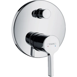 Hansgrohe Metris S Смеситель для ванны, встраиваемый, переключатель вакумный, внешняя часть, цвет: хром (31465000)