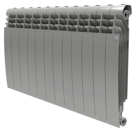 Радиатор биметаллический Royal Thermo BiLiner 500 Silver Satin 12 секций-серебристый