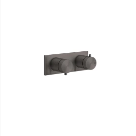 GESSI 316 Термостатический смеситель, с подключением на 3/4, фильтр, на 1 источник (внешняя часть), цвет: brushed black metal pvd (54032#707)