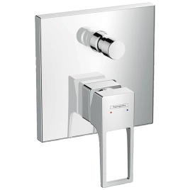 Hansgrohe Metropol Встраиваемый смеситель для ванны с переключателем, с защит.комб. EN 1717, (внешняя часть), цвет: хром (74546000)
