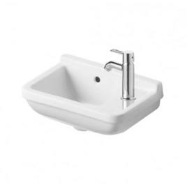 Раковина Duravit Starck 3 400 x 260 мм с 1 отв под смеситель СПРАВА с переливом с креплением цвет белый (751400000)