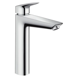 Hansgrohe Logis Смеситель для раковины 190 на 1 отв. с донным клапаном, излив 166мм, h195мм, цвет: хром (71090000)