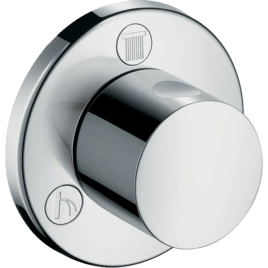 Hansgrohe Trio/Quattro S Встраиваемый запорный/переключающий вентиль на 3 позиции, (внешняя часть), цвет: хром (15932000)