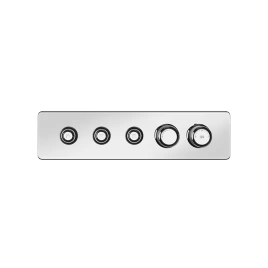 GESSI HI-FI ECLECTIC Смеситель для душа настенный встраиваемый, термостатический, с 3 запорными кнопками, цвет Хром (65224#031)