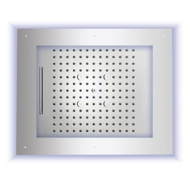 Bossini Frame Multifunctions Верхний душ 600x500мм 3 режима (тропический душ, каскад, туман), с функцией хромотерапии по всему периметр цвет: хром (HI0930.030)