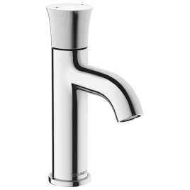 Duravit White Tulip Смеситель для раковины на 1 отв, без донного клапана, h=187мм, излив 100мм цвет: хром (WT1010002010)