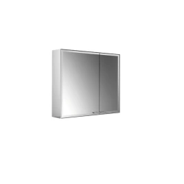 EMCO Prestige2 Зеркальный шкаф 787 мм, настенный, LED-подсветка, 2 двери, 2 полки, розетка, левый, с EMCO light system (9897 080 03)