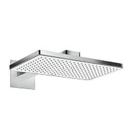 Hansgrohe ShowerSelect Встраиваемый запорный вентиль с кнопками, на 3 источника (внешняя часть) стекло, цвет: белый/хром (15736400)