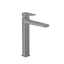 Hansgrohe Metropol Смеситель для раковины 260, на 1 отв, с донным клапаном, излив 204мм, цвет: шлифованный черный хром (32512340)