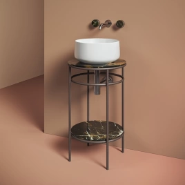 Artceram VOGUE Металическая структура 44хh72,5см для раковин Rombo, Millerighe and Atelier, цвет: moka (ACA058 56)